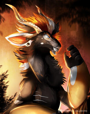 3/4 Illustration - Detailed Background